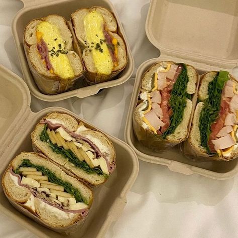 Sanwish Ideas, Cafe Food Lunch, Sandwich Aesthetic, Sandwich Bento, Food Goals, Food Obsession, Cafe Food, Interesting Food Recipes, Pretty Food