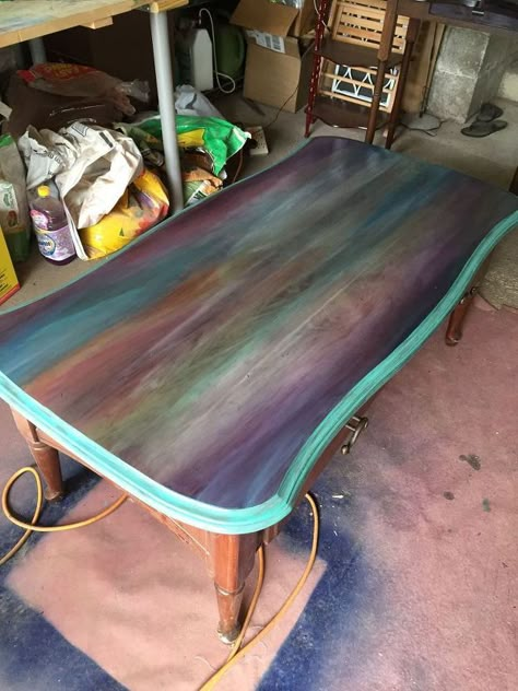 Well I have this fabulous friend. Her name is Gina. Gina knew that I was dabbling in this whole furniture repurposing thing so she provided me with the perfect pallet for my Unicorn SPiT Stain & Glaze in One. Here's my pallet. Check this coffee table!! Fabulous piece on its own because it is solid, and no issues. Time to get to work! Of course, there is sanding. I needed to get the top down to the bare wood and it took a while. But look at the result! Couldn't ask for more be… Table Decorating, Diy Coffee Table, Funky Furniture, Refurbished Furniture, Ikea Furniture, Paint Furniture, Flipping Furniture, Redo Furniture, Repurposed Furniture