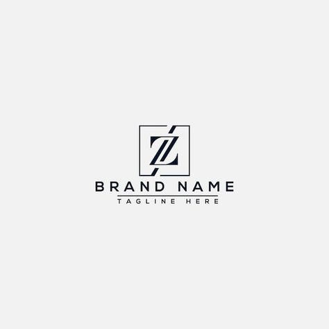 Vector z logo design template vector gra... | Premium Vector #Freepik #vector #letter-logo #letter-z #logo-concept #art-logo Z Typography Logo, Z Logo Design Letter, Z Monogram Logo, Zc Logo, Lz Logo, Z Logo Design, Z Letter Logo, Letter Z Logo, Z Monogram