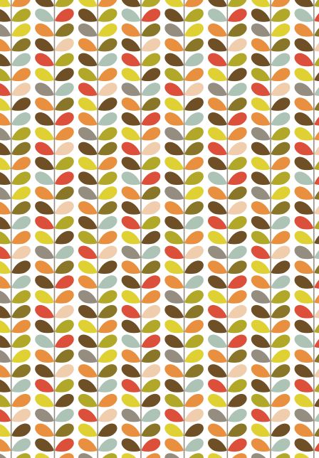 ORLA KIELY - MULTI STEM Orla Kiely Wallpaper, Cohesive Home Decor, Orla Keily, Orla Kiely, Pretty Patterns, Retro Pattern, Wall Deco, Modern Pattern, A Pattern