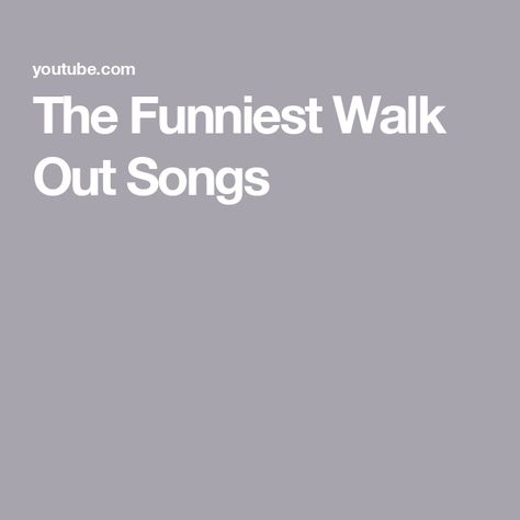 The Funniest Walk Out Songs Walk Up Songs, Walk Out Songs, Funny Walk, Walk Out, Walking, Songs, Funny, Animals