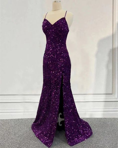 Royal Purple Grad Dress, Dark Purple Graduation Dress, Glittery Purple Dress, Dark Purple Satin Prom Dress, Dark Purple Glitter Prom Dress, Midnight Purple Prom Dresses, Dark Purple Mermaid Dress, Dark Purple And Black Prom Dress, Dark Purple Dresses Prom