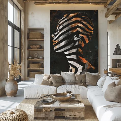 Immerse yourself in the beauty of African traditions with this exquisite canvas. Each piece is a testament to the power of art. 🎨🌍 #CulturalHeritage #ArtGallery African Traditions, Modern Minimalist Living Room, Powerful Art, Neutral Palette, Minimalist Living, Minimalist Living Room, Living Room Inspiration, Art Collector, Living Room Art