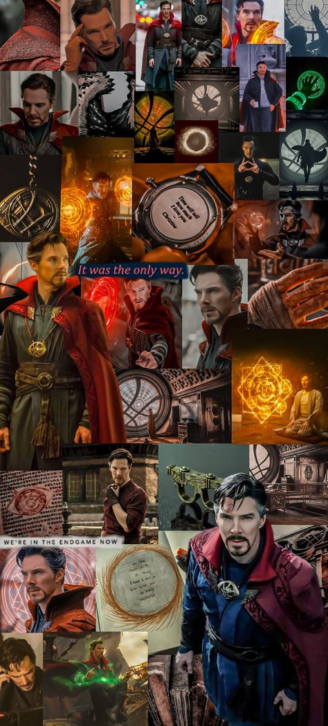 An wallpaper made of pictures of Doctor Strange from Marvel movies. Doctor Strange Wallpapers Aesthetic, Doctor Strange Aesthetic Wallpaper, Strange Wallpaper Aesthetic, Avengers Aesthetic Wallpaper, Doctor Strange Aesthetic, Doctor Strange Wallpapers, Dr Strange Aesthetic, Dr Strange Wallpaper, Avengers Doctor Strange