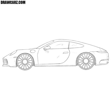 Porsche Drawing, Flower Vase Drawing, Car Drawing Easy, Carros Porsche, Rhinestone Designs Templates, English Projects, Tattoo Inspiration Men, Car Drawing, Cool Car Drawings