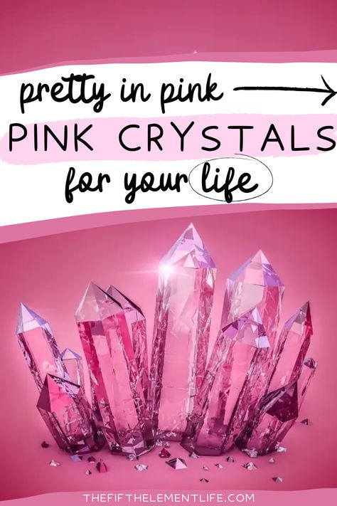 pink crystals Love Abundance, Crystals For Manifestation, Different Meaning, Attract Love, Manifest Your Dreams, Precious Gems, Pink Crystal, Color Crystal, The Pink