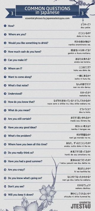 Questions In Japanese, Learn Japan, Kanji Japanese, Bahasa Jepun, Sentence Examples, Materi Bahasa Jepang, Japanese Language Lessons, Basic Japanese Words, Learn Japanese Words