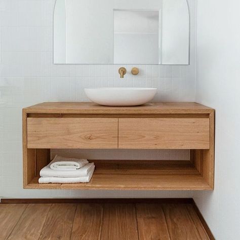 Contemporary Oak Bathroom Vanity Unit with two drawers, a perfect blend of style and functionality. Crafted from high-quality oak wood, each unit is unique and handmade to your specifications. Key Features: Sleek Design: Modern, wall-hung style maximizes space, making it an ideal choice for any bathroom decor. Custom Sizes: Available in standard widths (900mm, 1000mm, 1200mm) or request a custom size for a perfect fit. Practical Storage: Features two spacious drawers with a soft-close mechanism Oak Vanity Bathroom, Floating Vanity Bathroom, Oak Vanity Unit, Oak Bathroom Vanity, Bathroom Vanity Unit, Floating Bathroom Vanities, Bathroom Vanity Designs, Best Bathroom Vanities, Oak Bathroom