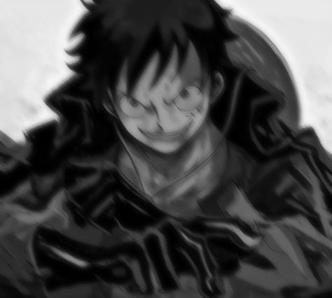 Luffy Dark, Dark Icons, Monkey D Luffy, Anime, Black