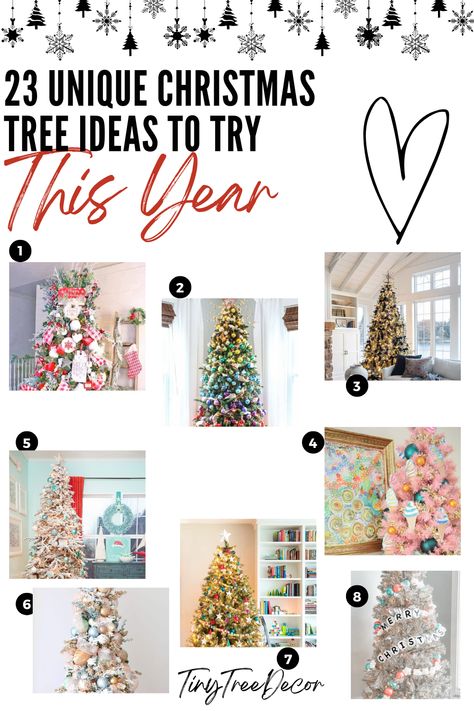 23 UNIQUE CHRISTMAS TREE THEMES AND IDEAS Unique Christmas Tree Themes, Unique Christmas Tree Ideas, Unique Christmas Trees Themes, Diy Christmas Tree Garland, Barbie Christmas Tree, Desktop Christmas Tree, Cheap Christmas Trees, Elegant Christmas Tree Decorations, Rainbow Christmas Tree