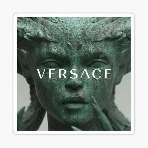 Brand Stickers | Redbubble Versace Tattoo, Versace Aesthetic, Foto Muro Collage, Versace Wallpaper, Boujee Aesthetic, Picture Collage Wall, Photo Wall Collage, Art Collage Wall, Collage Wall