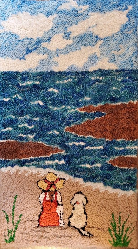 Deanne Fitzpatrick Rug Hooking, Sunroom Bench, Punch Hooking, Tufting Rugs, Rug Hooking Patterns Primitive, Rug Hooking Designs, Hook Punch, Sketching Ideas, Baby Rugs