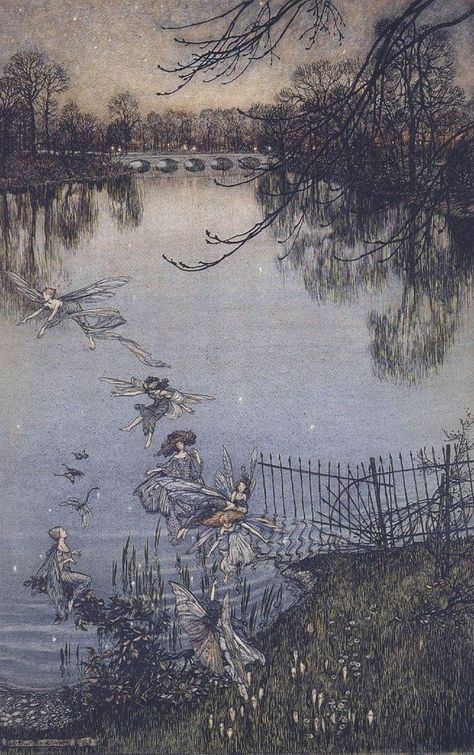 동화 삽화, Fairy Wallpaper, Arthur Rackham, Kensington Gardens, Street Gallery, Phone Wallpaper Patterns, Fairytale Art, Fantasy Aesthetic, Baker Street