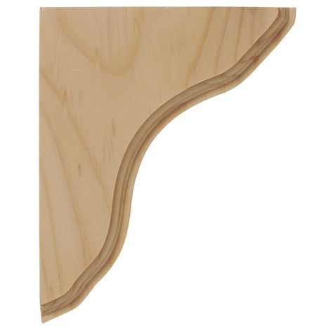 Paint or Stain Grade Shelf Bracket Wooden Shelf Brackets, Pine Shelf, Chair Rail Molding, Plinth Blocks, Ceiling Materials, Fireplace Shelves, House Trim, Ornamental Mouldings, Wood Corbels