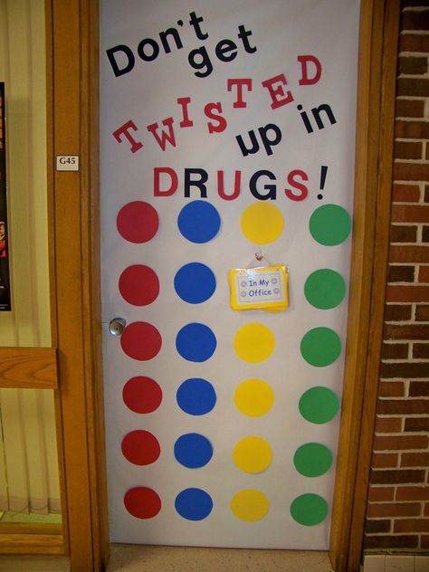 Red Ribbon Week - Elementary Guidance Red Ribbon Week Poster Ideas, Red Ribbon Week Door, School Door Decorations, Door Decorating Contest, Red Ribbon Week, Teacher Doors, School Doors, Door Decorations Classroom, Halloween Door