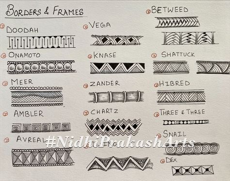 How to draw tangles Border Tangles, Zentangle Journal, Zentangle Circles, Zentangle Borders, Texture Techniques, Eni Oken, Doodle Borders, Line Doodles, Blog Websites