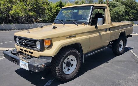 The Toyota Land Cruiser dates back to the early '50s when the four-wheel-drive was introduced as their version of a Jeep-type vehicle, and it holds the company's title as its longest-running model.  After a successful 25-year run, the 70 series family replaced the off-road 40 series models in 1984, and the 1996 Toyota Land Cruiser... Toyota Land Cruiser 70 Series, Land Cruiser Models, Adventure 4x4, Land Cruiser 70 Series, Road Adventure, Classic Pickup Trucks, Heavy Duty Trucks, Built To Last, Off Road Adventure