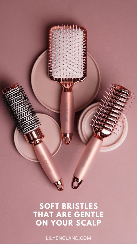 #hairbrushset #hairbrush #softbristles #giftforher #hairgoals #hair #lilyengland Hair Salon Tools, Hair Brush Set, Makeup Tutorial Eyeshadow, Hair Brush Straightener, Hair Brushes, Straightening Brush, Business Hairstyles, Girly Accessories, Luxury Hair