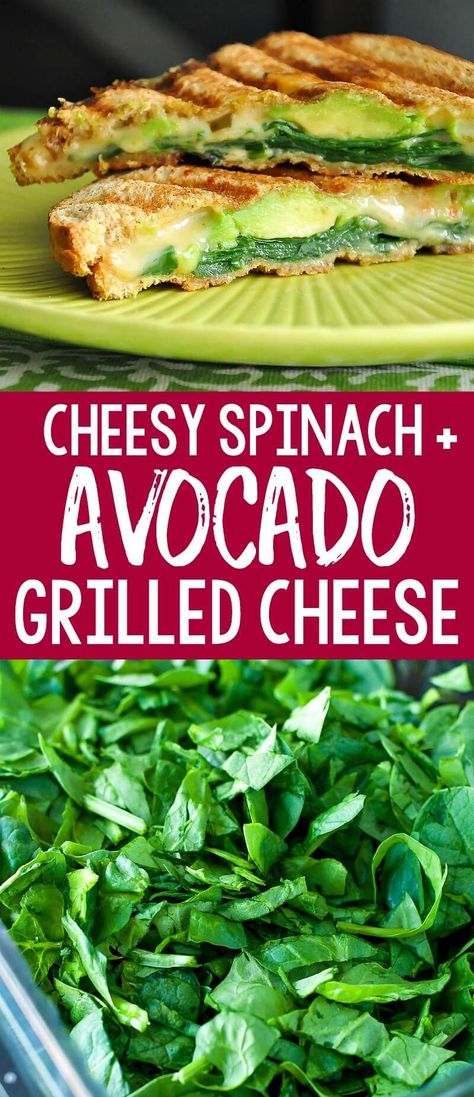 Spinach and Avocado Grilled Cheese - Peas And Crayons #avocadorecipes Avocado Grilled Cheese, Best Avocado Recipes, Avocado Recipes Healthy, Avocado Recipe, Cheesy Spinach, Avocado Hummus, Vegetarian Sandwich, Cheese Sandwich, Chapati