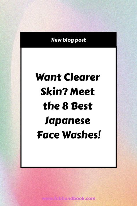 Japanese women have been using these face washes for years to get flawless skin. Now, you can too! Oily Face, Clearer Skin, Facial Wash, Flawless Skin, Japanese Women, The 8, News Blog, Beauty Secrets, Face Wash