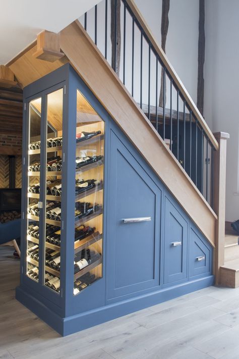 Under Stairs Wine Cellar, تحت الدرج, Wine Closet, Home Wine Cellars, Staircase Storage, Under The Stairs, Wine Cellar Design, Cellar Design, Stair Case