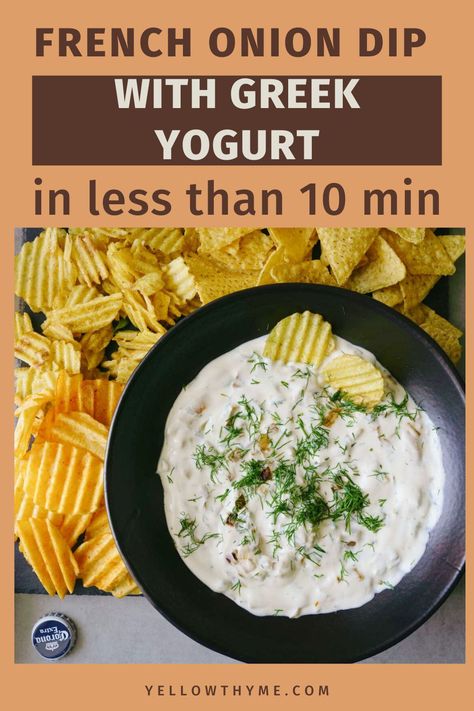 Enjoy a guilt-free appetizer with this low-carb French onion dip. Made with caramelized onions and creamy Greek yogurt, it's a cold and easy-to-make dip for summer parties. Prepare it ahead of time, chill it, and serve with fresh veggies or low-carb crackers. Your guests will appreciate the savory flavors and creamy texture of this keto-friendly dip. It's a perfect choice for those following a low-carb lifestyle. Super Easy Dips, Dip With Greek Yogurt, Chip Dips, Bbq Appetizers, Make Greek Yogurt, Cold Dips, Low Carb Crackers, Caramelized Onion Dip, Party Snacks Easy