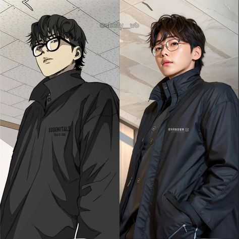 Windbreaker Manhwa Outfit, Jay Jo Outfit, Jay Jo Windbreaker, Wind Breaker Outfit, Jay Jo, Windbreaker Outfit, Boyish Style, Asian Haircut, Mens Casual Dress Outfits