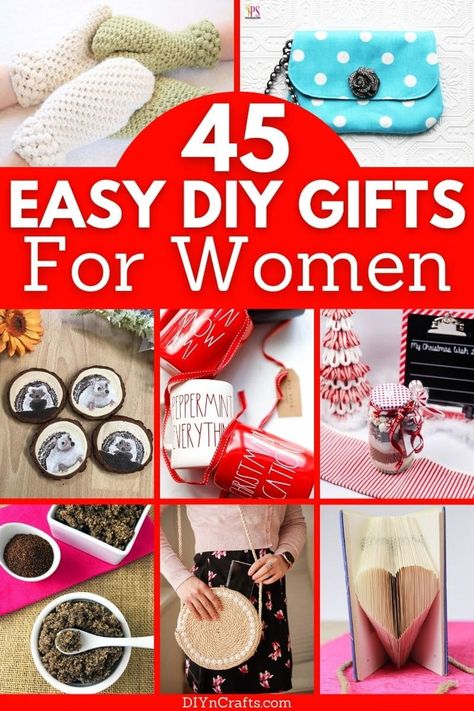 Find something unique on this amazing list of gift ideas for women! Tons of easy homemade gifts that are ideal for every woman in your life! This list includes handmade jewelry, DIY body scrubs, easy gifts decor, fun bookmarks, and more easy DIY ideas for any lady in your life. Great gifts for women, gifts for mom, gifts for daughters, gifts for sisters, and even gifts for wives. Diy Gifts For Daughter From Mom, Sister Gifts Diy, Gifts For Female Friends, Easy Handmade Gifts, Easy Homemade Gifts, Diy Gifts For Friends, Women Diy, Diy Artwork, Easy Diy Gifts