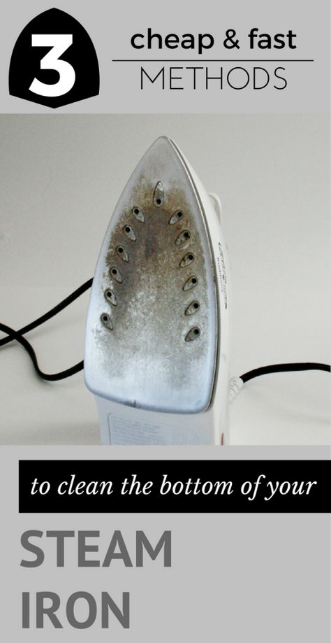 3 cheap and fast methods to clean the bottom of your steam iron. Cleaning Iron Plate, Homemade Toilet Cleaner, Clean Baking Pans, Clothes Iron, Cleaning Painted Walls, Cleaning House, Glass Cooktop, Deep Cleaning Tips, Bug Spray