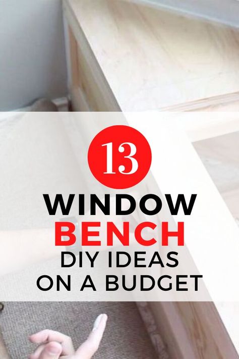 Window Bench Diy, Small Bay Window Ideas, Diy Bay Window Bench, Window Seating Ideas, Window Bench Ideas, Dog Window Seat, Window Seat Storage Bench, Bay Window Storage, Small Window Seat