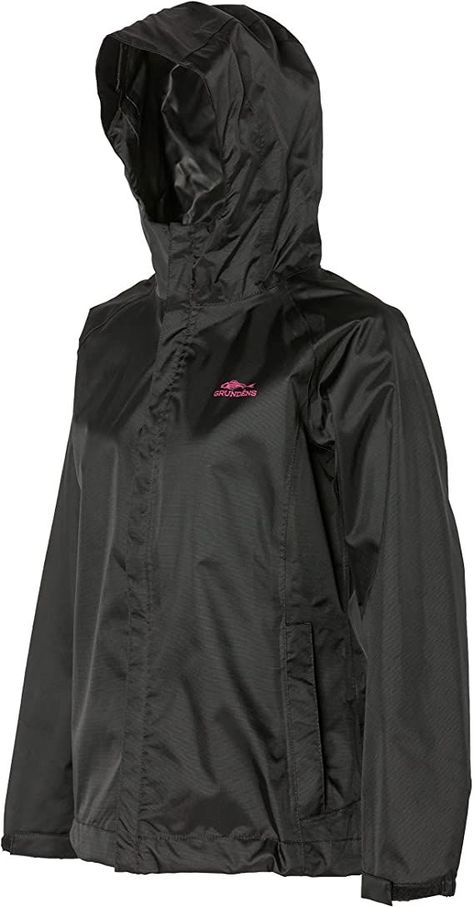 Grundens Women’s Weather Watch Hooded Fishing Jacket | Waterproof, Stain-Resistant Deadliest Catch, Fishing Jacket, Waterproof Clothing, Perfect Coat, Warm Outfits, Free Amazon Products, Solid Black, Rain Jacket, Top Styles