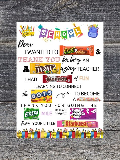 Homemade gifts for teachers