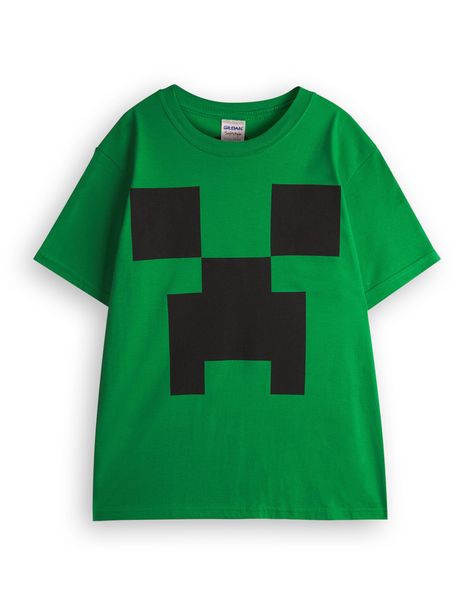 Minecraft Boys Green Short Sleeved T-Shirt Bleach Shirt Diy, Minecraft Tshirt, Silly Clothes, Diy Shirt, Green Shorts, Christmas Wishlist, Random Things, Sweater Jacket, Pretty Outfits