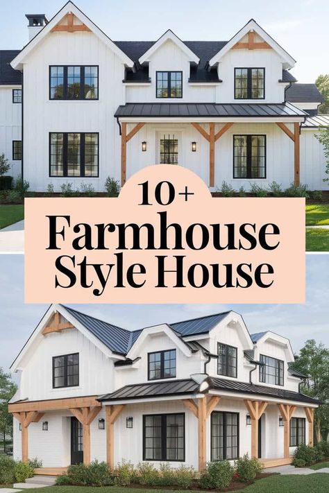 10 Farmhouse Style Houses to Inspire You

Explore charming farmhouse style houses that capture rustic beauty and cozy vibes. From cozy porches to wooden beams these homes showcase warmth and character. Perfect for inspiration whether you love country living or modern twists. Check out the stunning decor ideas that make these spaces feel like home sweet home. https://fabricerie.com/farmhouse-style-house White Farmhouse With Wood Accents, Farmhouse Exterior Design Country Style, Boho Farmhouse Exterior, Farm Modern House, Modern Farmhouse Siding, Country Homes Farmhouse, Farmhouse Cottage Exterior, French Cottage Exterior, Exterior Farmhouse Ideas