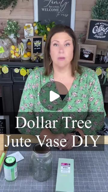 Creative Sarah at Home on Instagram: "Dollar Tree Jute Vase DIY ⭐️ comment VIP  #creativesarah #dollartreeobsessed #dollartreehacks #dollartreefinds #dollartreehaul #dollartreecraft #dollartreediy #patrioticdiy" Jute Vase, Patriotic Diy, Vase Diy, Dollar Tree Haul, Dollar Tree Hacks, Dollar Tree Finds, Diy Vase, Tree Crafts, Dollar Tree Crafts