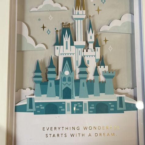 New With Tag. 8”X10”. Collectors Disney Disney World Nursery, Disneyland Decor, Disney Castle Art, Disneyland Party, Disney Canvas Paintings, Choir Room, 3d Castle, Idea Generation, Castle Bedroom