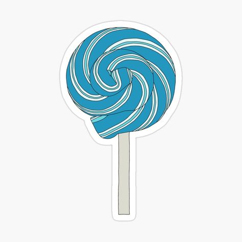 Blue Lollipop, Sticker Food, Candy Stickers, Lollipop Candy, Lollipop, Candy, For Sale, Blue