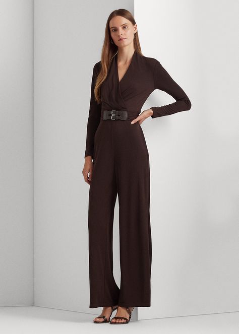 Ralph Lauren Jumpsuit, Jersey Jumpsuit, Ralph Lauren Pants, Ralph Lauren Womens, Wide Leg Jumpsuit, Belts For Women, Lauren Ralph Lauren, Jumpsuits For Women, Jumpsuit Dress