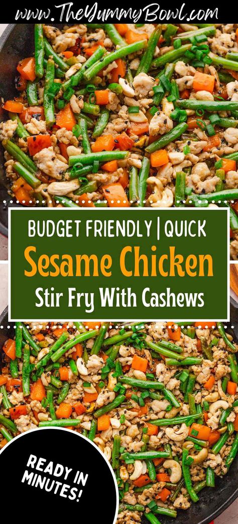 Enjoy a delicious Honey Sesame Chicken Stir Fry that's quick and easy to make! Packed with tender chicken, vibrant vegetables, and a sweet and savory sauce, this dish is perfect for a busy weeknight dinner. Ready in just 30 minutes! Sesame Chicken Stir Fry, Healthy Sesame Chicken, Honey Sesame Chicken, Chicken Chow Mein, Potato Pasta, Honey Sesame, Pickled Veggies, Sesame Chicken, Recipe 30