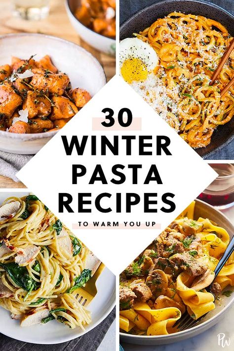 Pasta Winter Recipes, Rainy Day Pasta Recipes, Holiday Pasta Recipes, Italian Winter Recipes, Cold Weather Food Recipes, Warm Recipes For Cold Days, Best Cold Weather Recipes, French Pasta Recipes, Cold Rainy Day Dinner Ideas