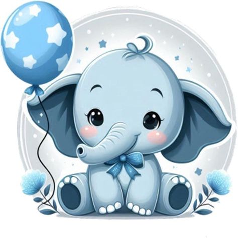 Baby Elephant Cartoon, Elephant Png, Elephant Sweatshirt, Elephant Baby Boy, Baby Disney Characters, Baby Art Projects, Baby Elefant, Cartoon Cake