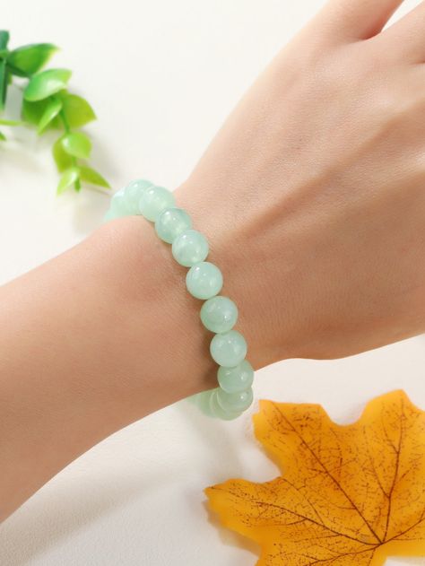 Mint Green Bracelet, Small Bead Bracelet, Digital Wardrobe, Hair Tie Accessories, Embellished Fashion, Green Bracelet, Diy Paper Crafts Decoration, Iphone Wallpaper Tumblr Aesthetic, Girly Accessories