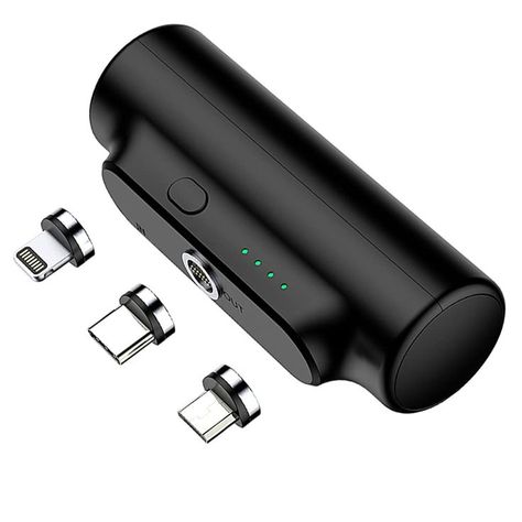 Mini Portable 3 in 1 Fast Phone Charging Power Bank Station Small Portable Convenient Compatible with All iPhone Samsung Google All Other Phone and Devices Magnetic Plug Easy to Switch & Go (5000mAh) Mini Power Bank, Magnetic Charger, Portable Power Bank, External Battery, Camping Survival, Portable Power, Power Bank, Micro Usb, Smartwatch