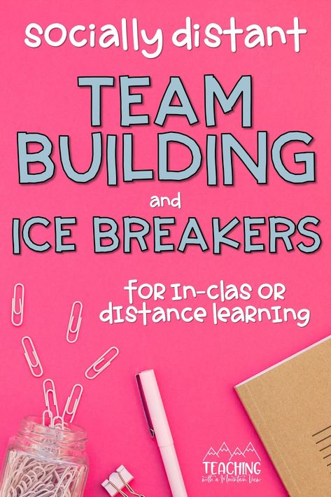 Elementary School Team Building Activities, Fun Games For Elementary Students, Ice Breaker Games For Teachers, Community Builder Activities, I E Breaker Games Team Building, Class Building Activities Elementary, Ice Breaker Games For Students, Community Building Activities Elementary, Ice Breakers For Elementary Students