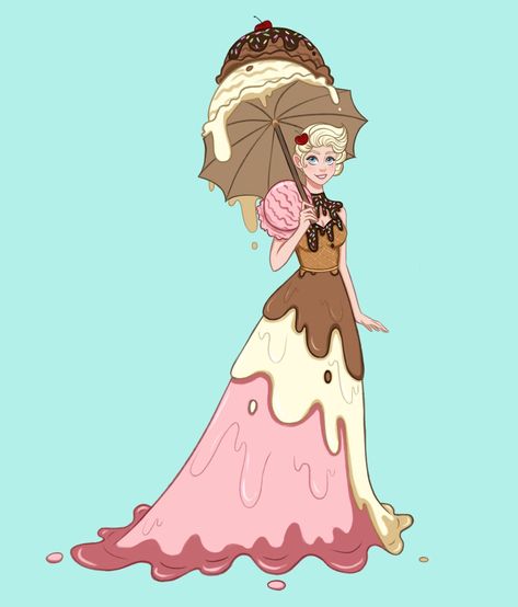 Cake Character Design, Candy Character Design, Cupid Crunch, Frozen Design, Candy People, Candy Kingdom, Magic Food, Witch Characters, Food Illustration Art