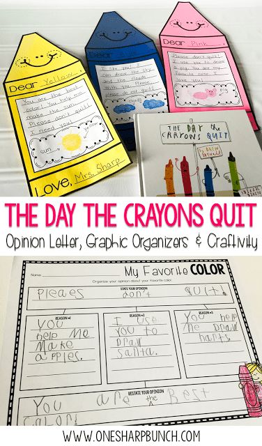 Persuasive Writing 1st Grade, Teaching Letter Writing, Letter Writing For Kids, One Sharp Bunch, Persuasive Writing Activities, The Day The Crayons Quit, Day The Crayons Quit, Persuasive Letter, Second Grade Writing