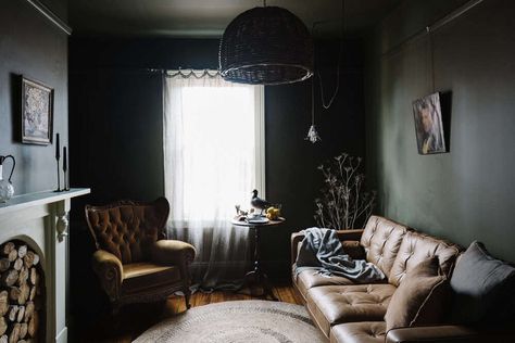 Lumière Lodge: A Couple's Thoughtfully Hued Antique Cottage Down Under - Remodelista Cottage Photography, Country Style Magazine, Built In Banquette, Victorian Cottage, Dining Nook, Vintage Cottage, Hobart, Bohemian Home, Victorian Homes