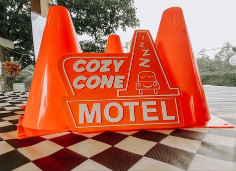 Radiator Springs Trunk Or Treat, Cars Homecoming Theme, Cars Radiator Springs Birthday Parties, Route 66 Party Decoration, Radiator Springs Party, Pixar Homecoming Theme, Pixar Cars Party, Radiator Springs Birthday, Pixar Cars Birthday Party