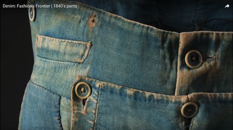 Denim Fashion's Frontier  1840's pants long john blog jeans denim workwear old authentic (5) Jeans Recycling, Moda Denim, Mens Work Pants, Denim Workwear, Denim Projects, Jean Vintage, Fashion Institute, Long John, Pants Denim