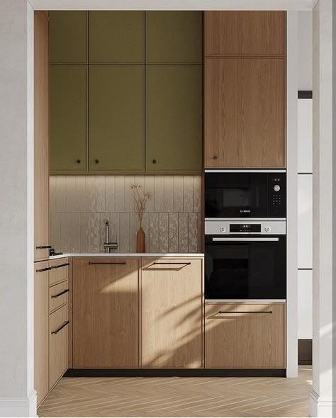 Bauhaus Kitchen, Corner Kitchen Cabinets, Kitchen Cabinet Modern, Bauhaus Interior, Corner Kitchen Cabinet, Corner Kitchen, Cabinet Modern, Minimalist Kitchen Design, Apartment Living Room Design